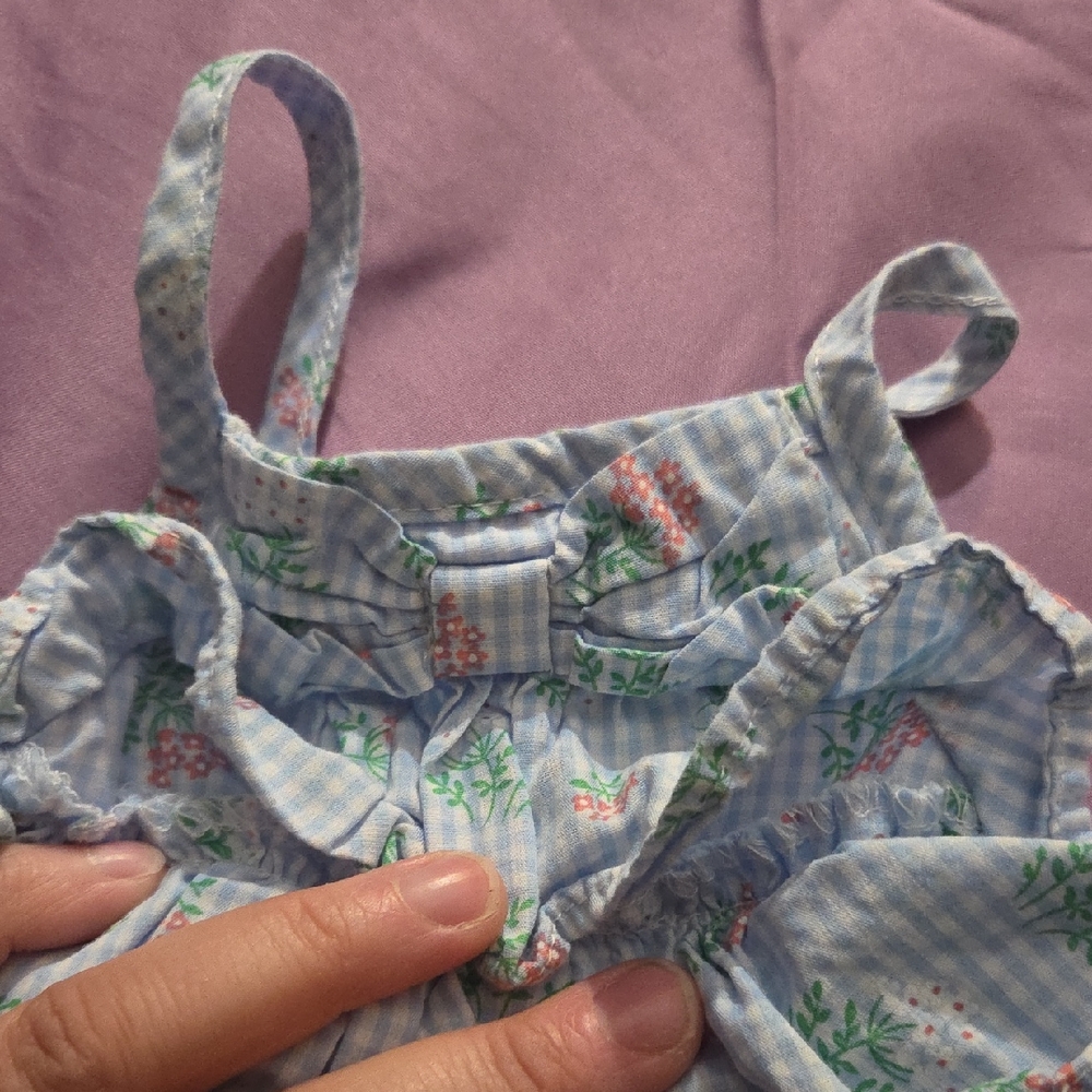 Floral Blue Kids One Piece